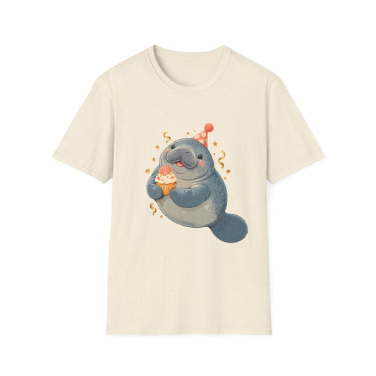 Chubby Mermaid Party at the Sandbar Manatee T-Shirt