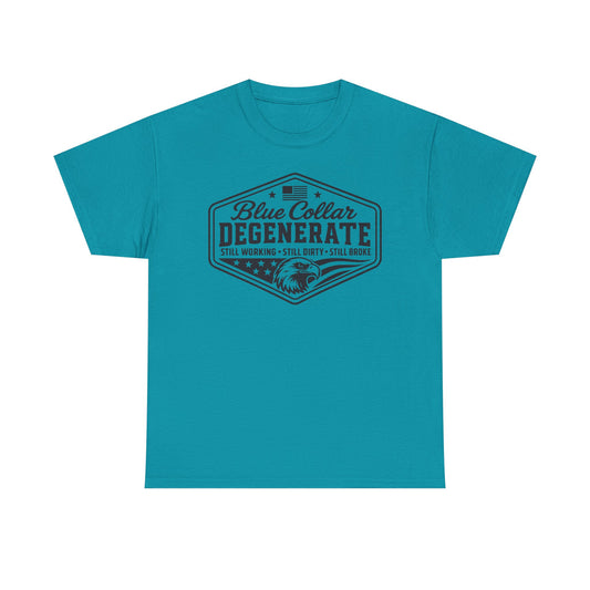 Blue Collar Degenerate T-Shirt — Vintage Workwear Eagle Tee