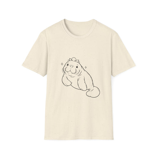 Chubby Mermaid Mermaid in Training Manatee T-Shirt