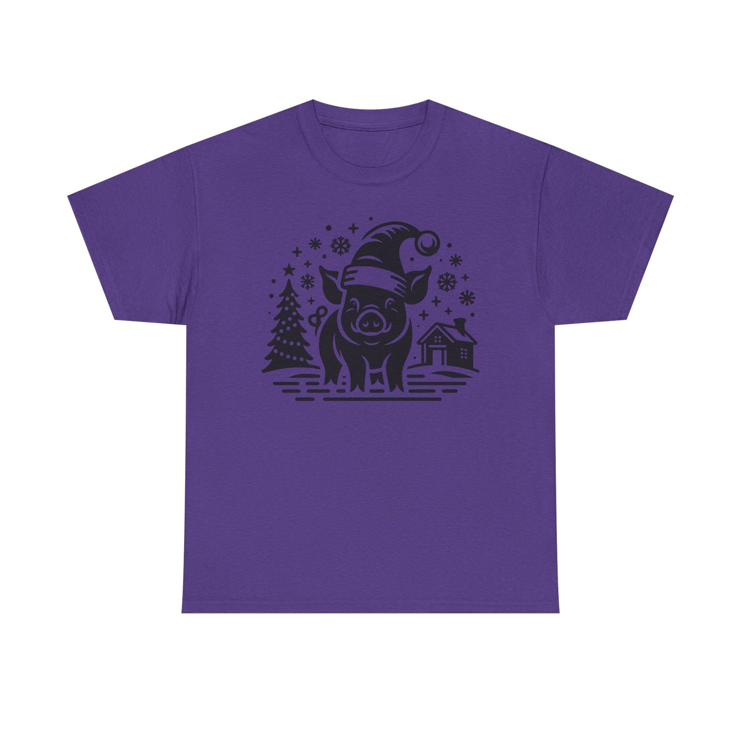 Christmas Pig T‑Shirt — Festive Santa Pig Holiday Tee