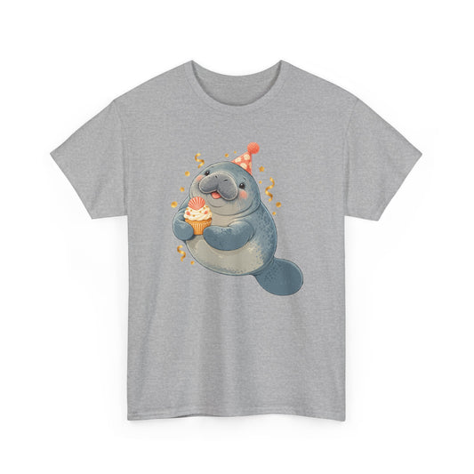 Chubby Mermaid Party at the Sandbar Manatee T-Shirt
