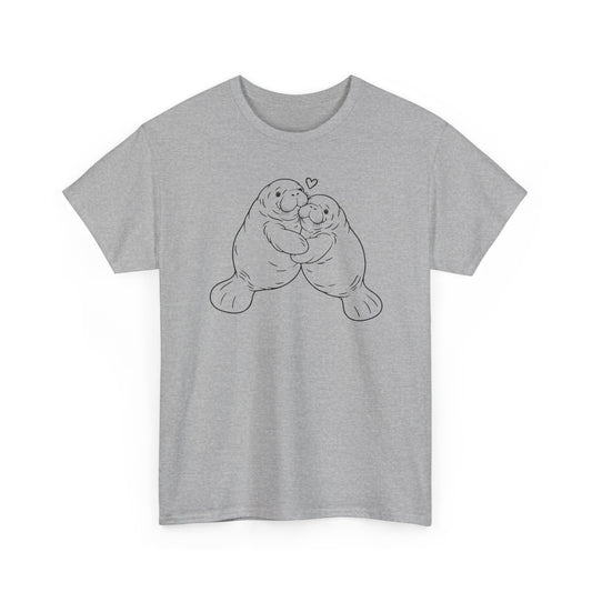 Chubby Mermaid Big Hug Lagoon Manatee T-Shirt