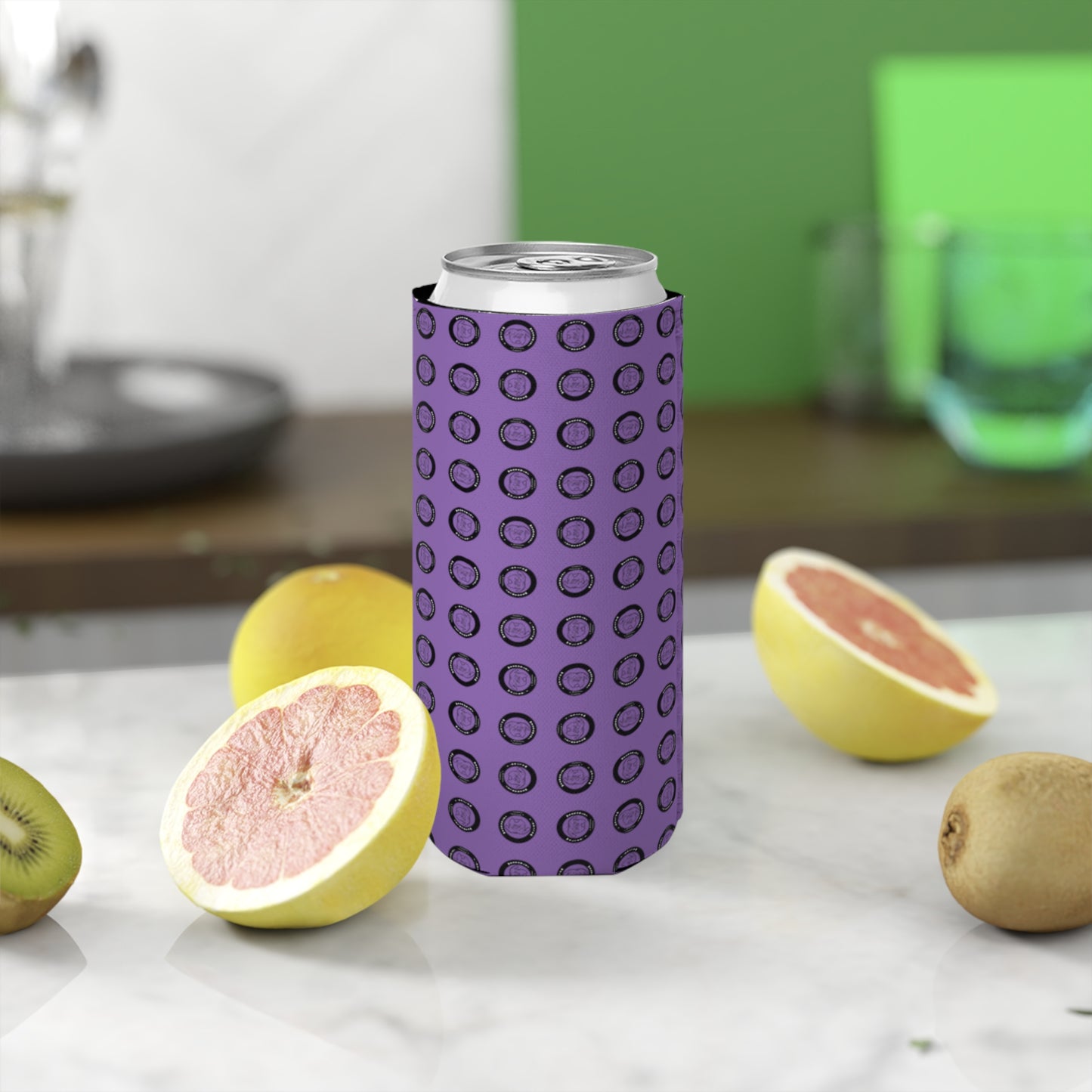 Walter Slim Can Cooler- Purple