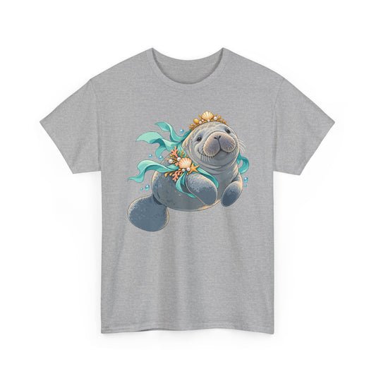 Chubby Mermaid Royalty Manatee T-Shirt