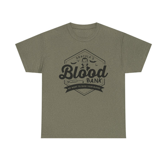 Blood Bank Tee — Dracula Vintage Vampire Graphic T-Shirt