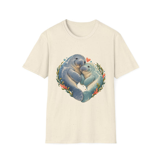 Chubby Mermaid Heart of the Ocean Manatee T-Shirt