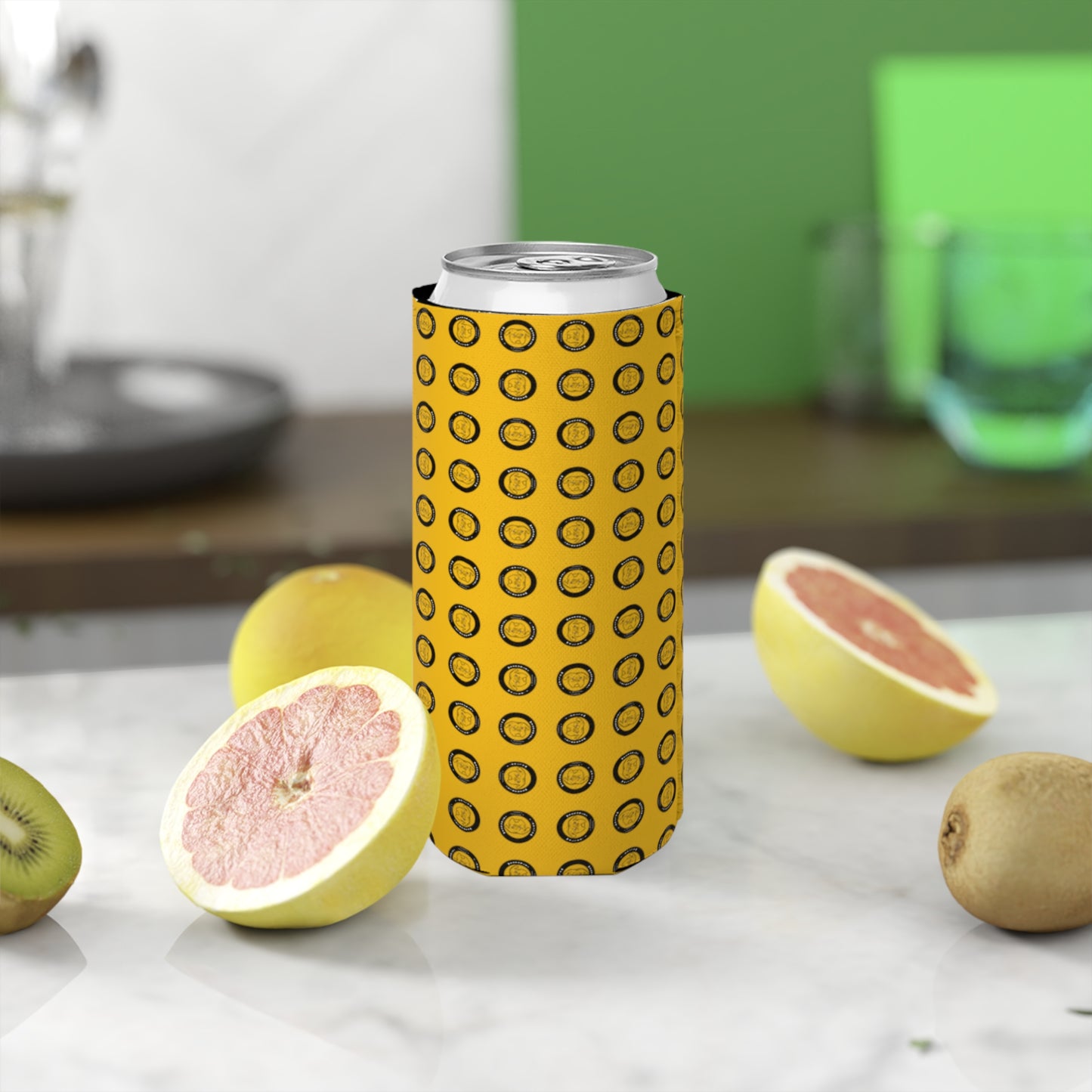 Walter Slim Can Cooler- Yellow