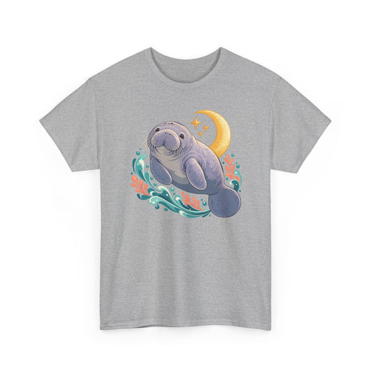Chubby Mermaid Moonlight Drifter Manatee T-Shirt
