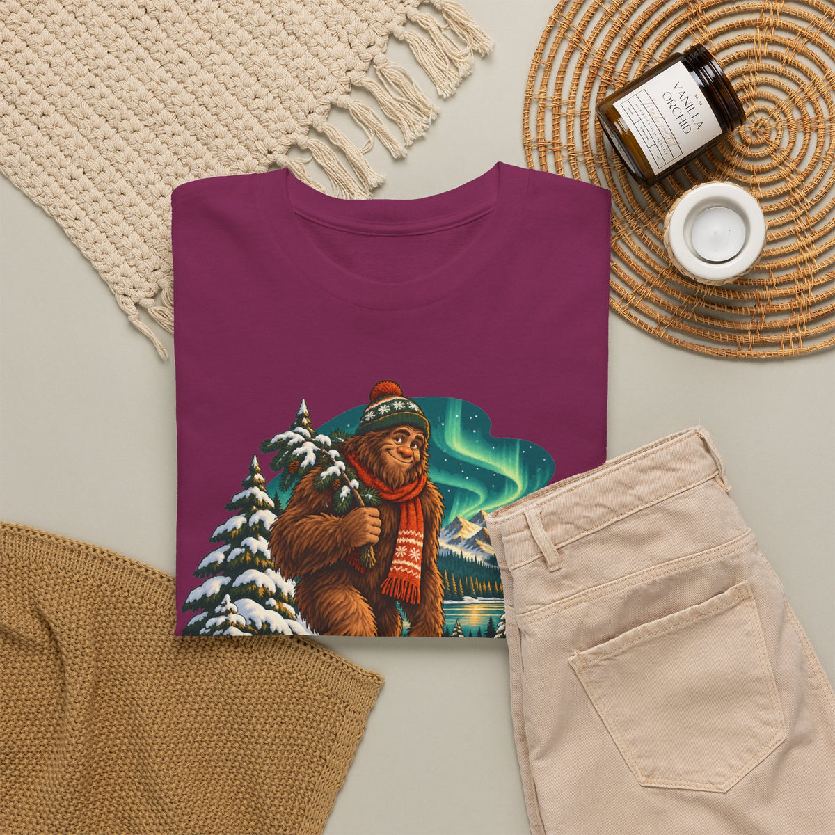 Bigfoot Snow Day Sasquatch T-Shirt