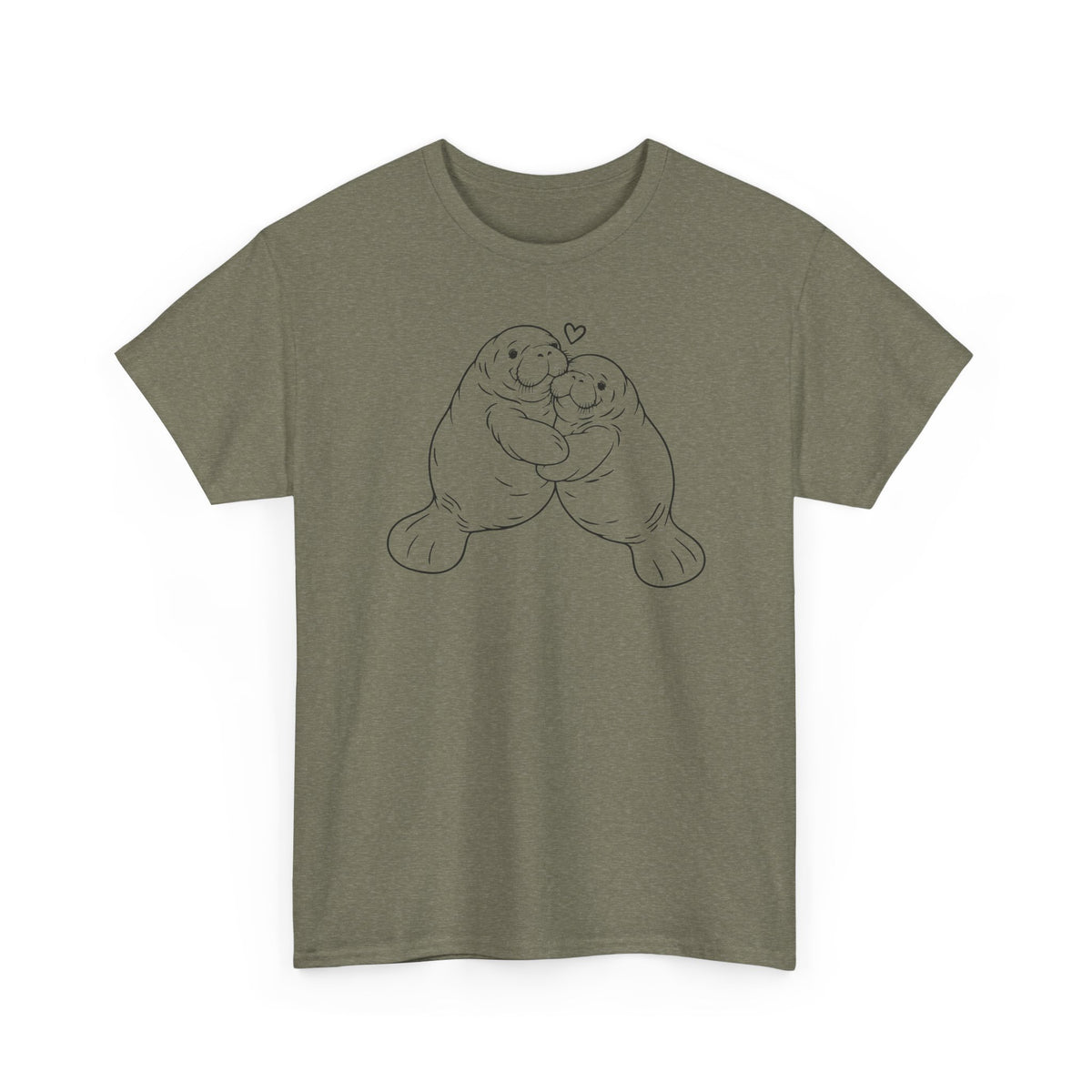 Chubby Mermaid Big Hug Lagoon Manatee T-Shirt