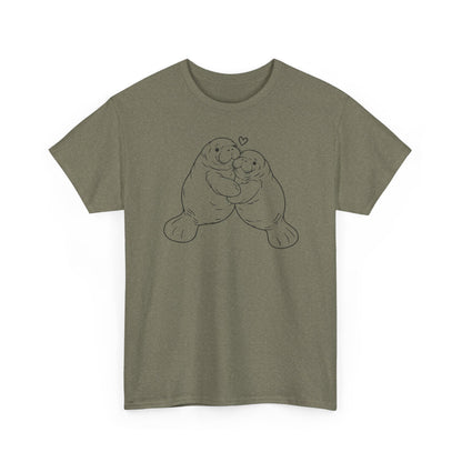 Chubby Mermaid Big Hug Lagoon Manatee T-Shirt
