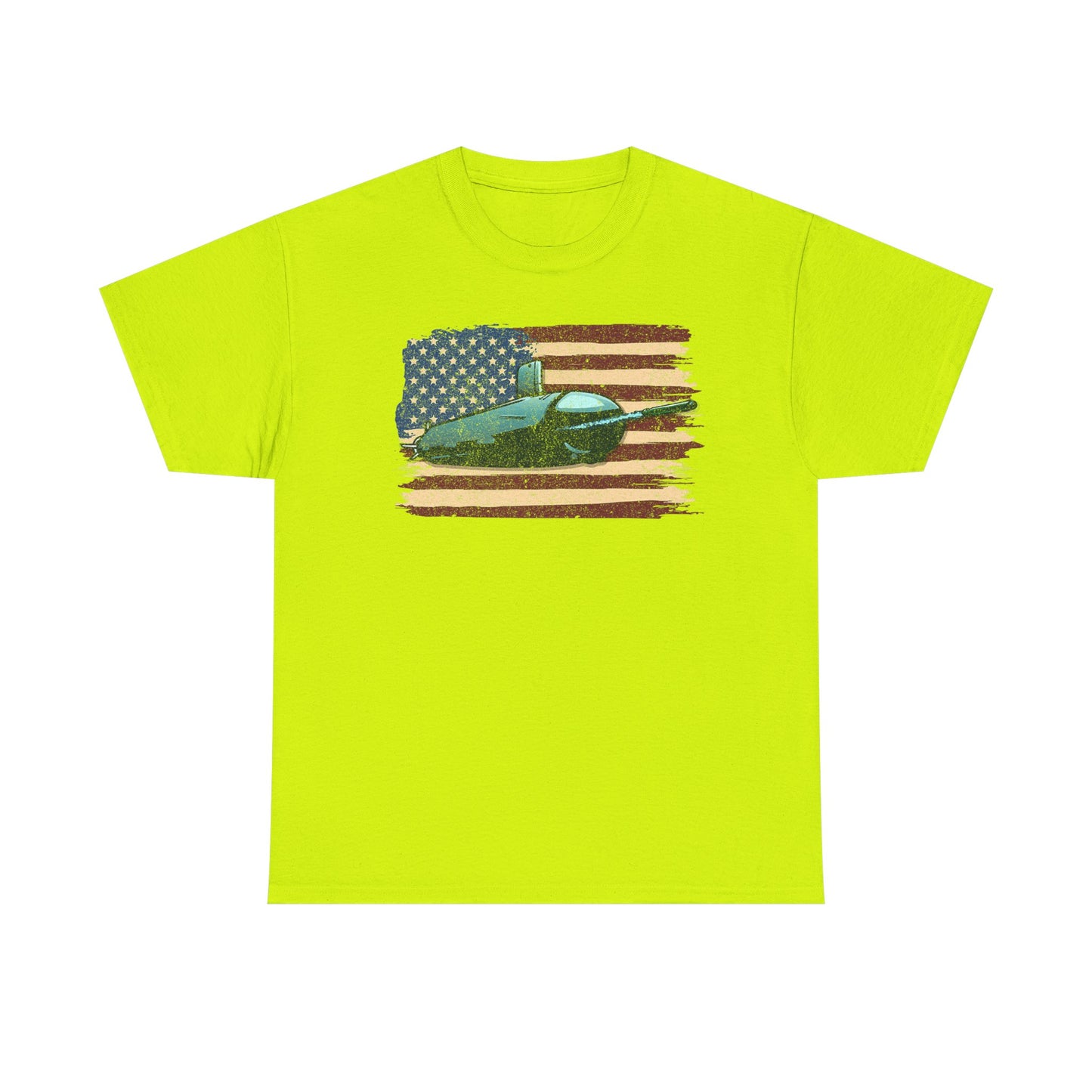 Vintage Submarine American Flag T-Shirt