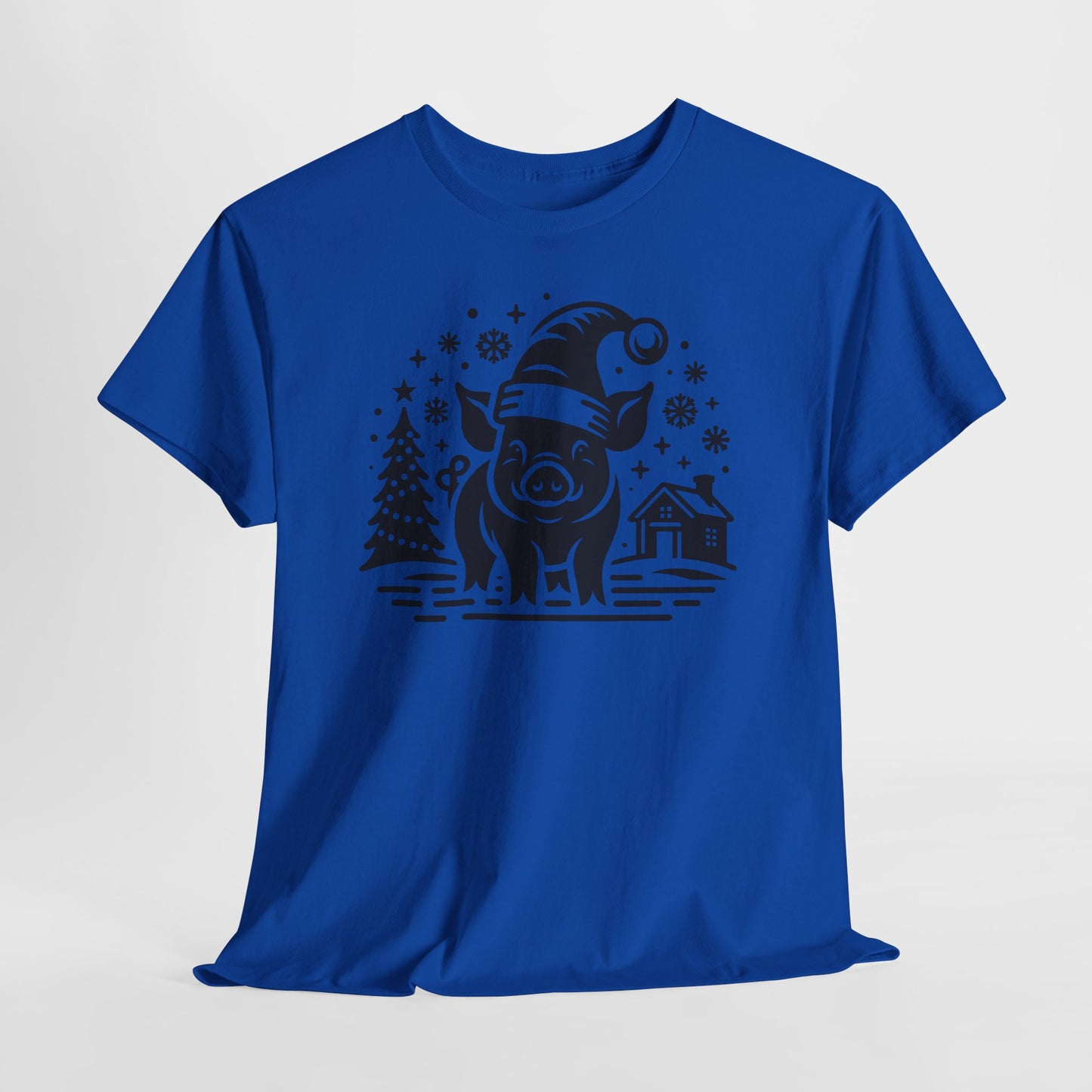 Christmas Pig T‑Shirt — Festive Santa Pig Holiday Tee