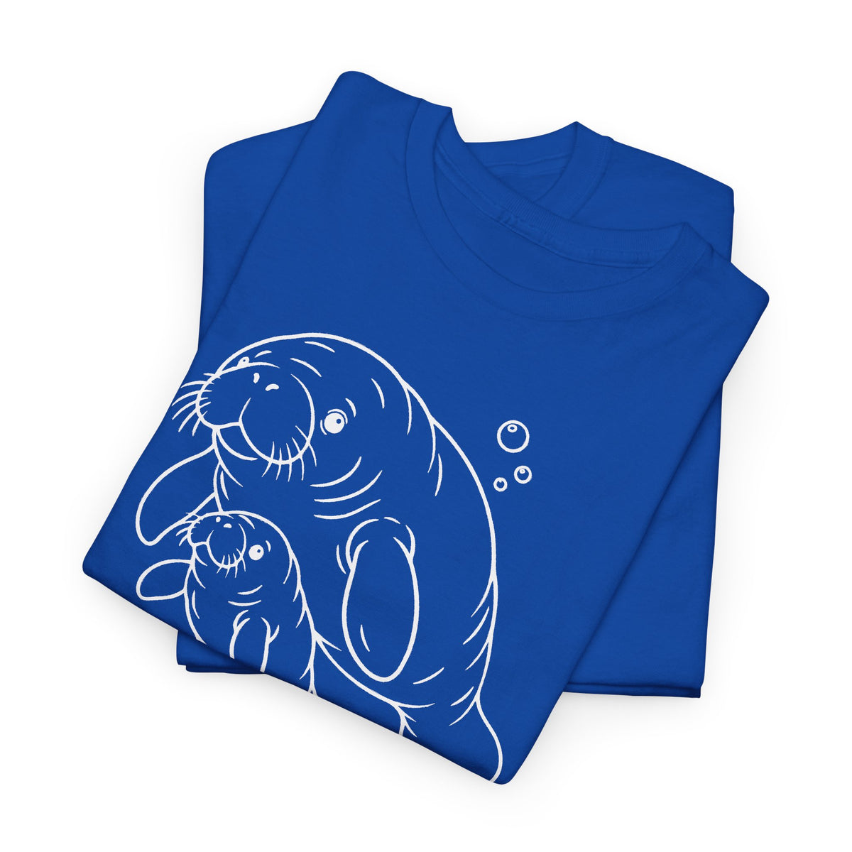 Chubby Mermaid Little Lagoon Family Manatee T-Shirt