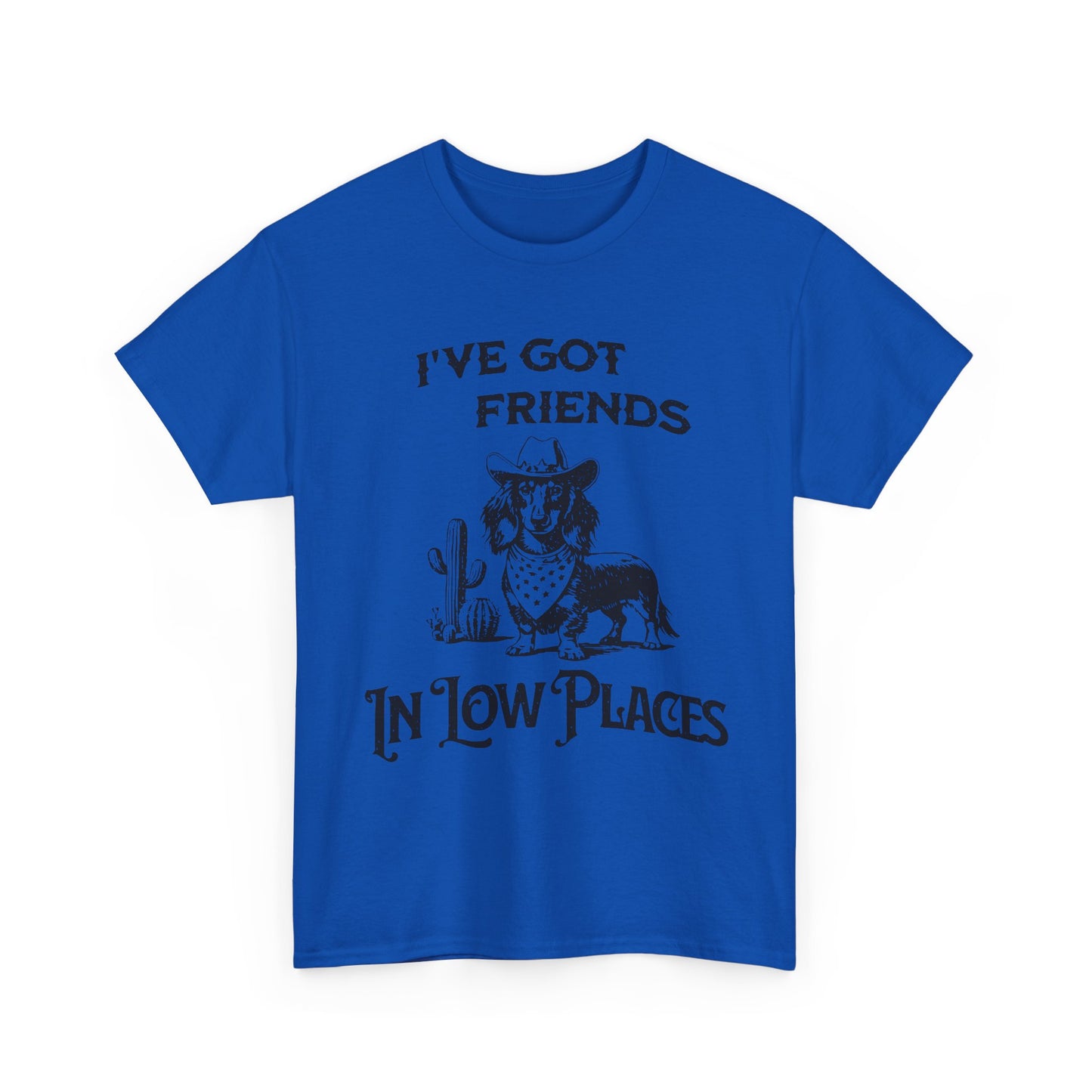 Cowboy Cowgirl Tee — "I've Got Friends In Low Places" Western Graphic T-Shirt