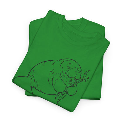 Chubby Mermaid Snack and Nap Manatee T-Shirt