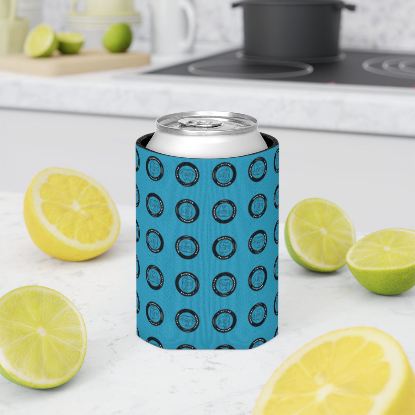 Grumpy Walter Can Cooler- Blue