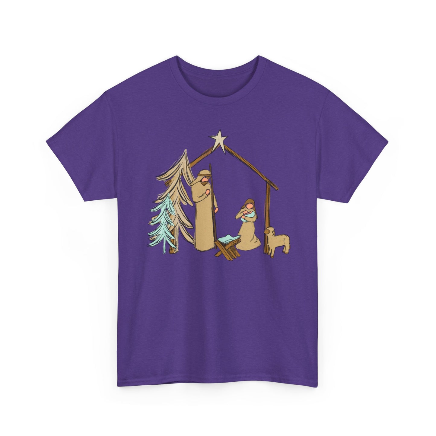 Nativity Llama Christmas Tee — Cute Holiday Nativity Alpaca Shirt