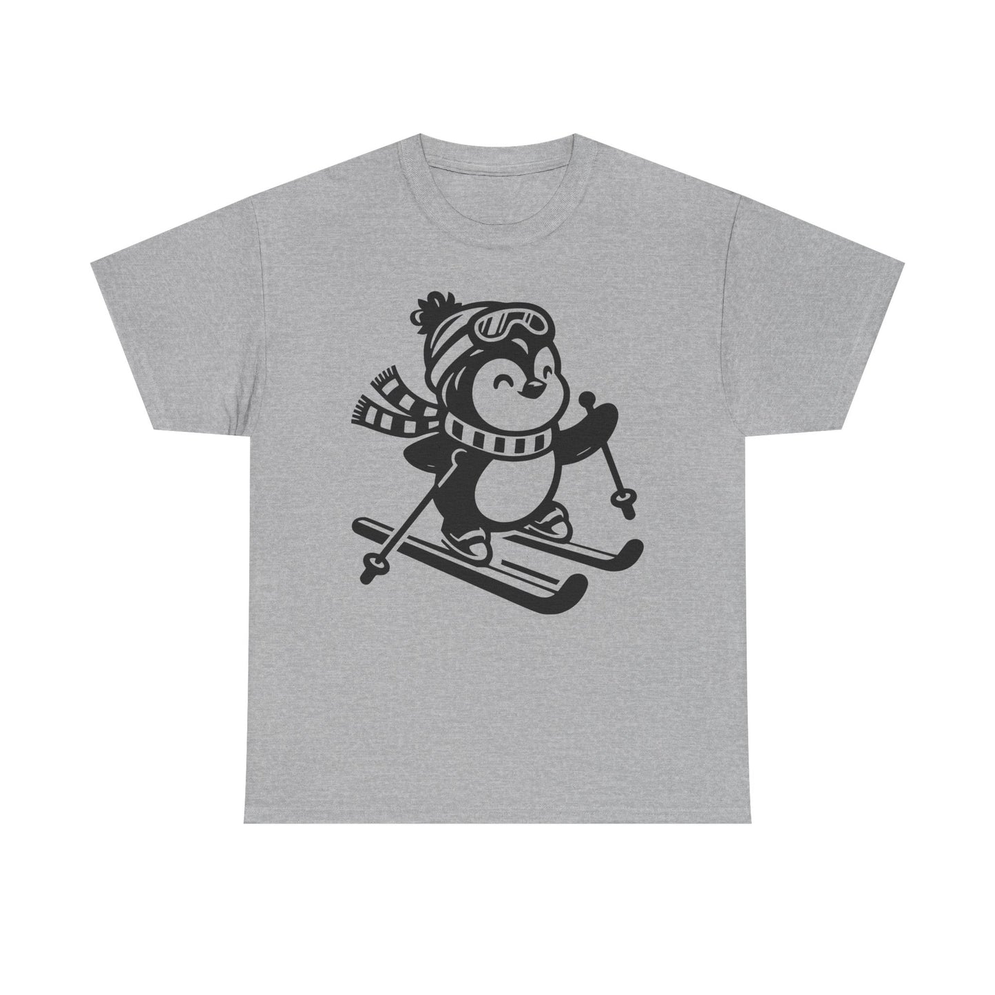 Skiing Penguin T-Shirt – Cute Winter Ski Tee