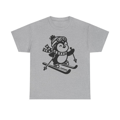 Skiing Penguin T-Shirt – Cute Winter Ski Tee