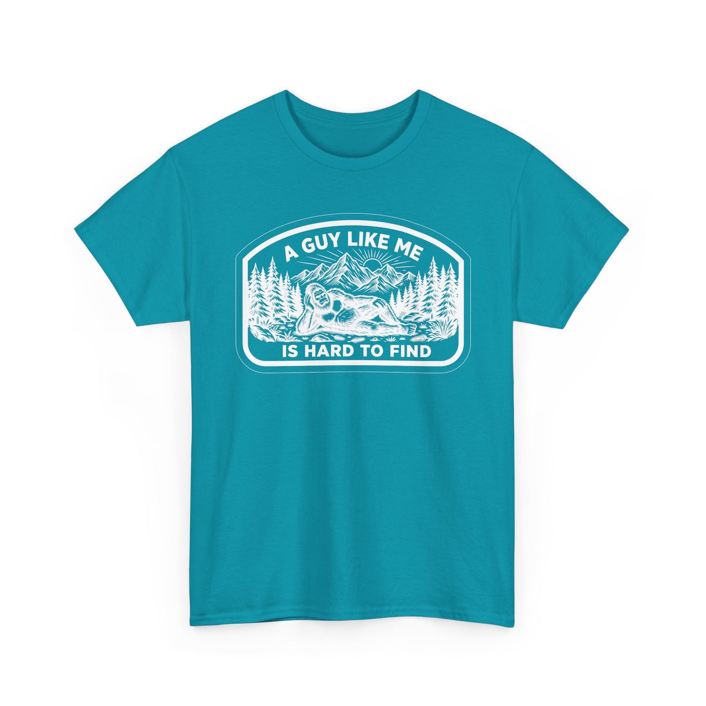 A Guy Like Me Is Hard to Find T-Shirt — Vintage Outdoors Fishing Tee -White