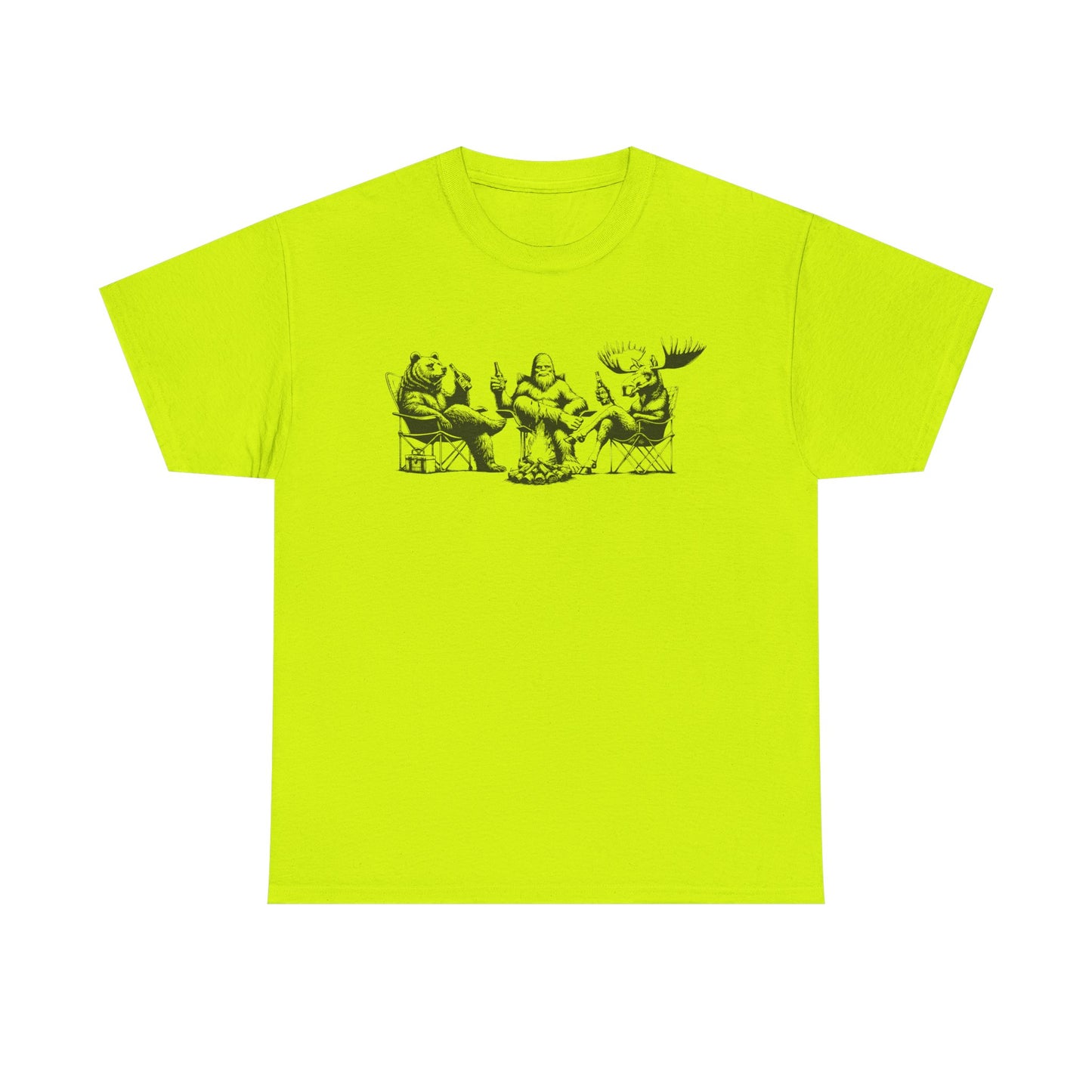 by the Fire T-Shirt — Whimsical Woodland Camping Tee