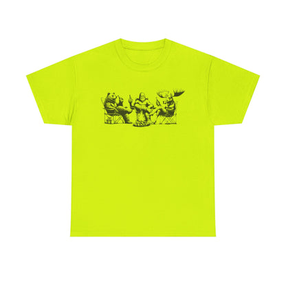 by the Fire T-Shirt — Whimsical Woodland Camping Tee