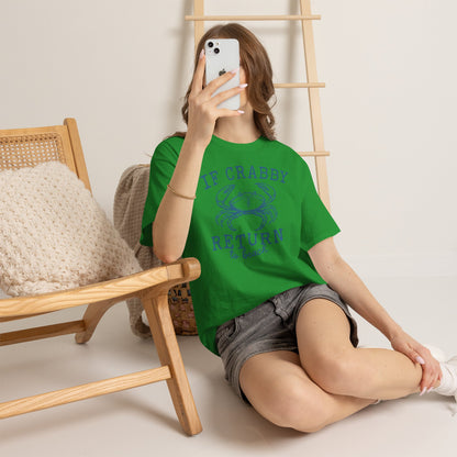 If Crabby Return to Beach T-Shirt – Funny Coastal Crab Tee for Beach Lovers