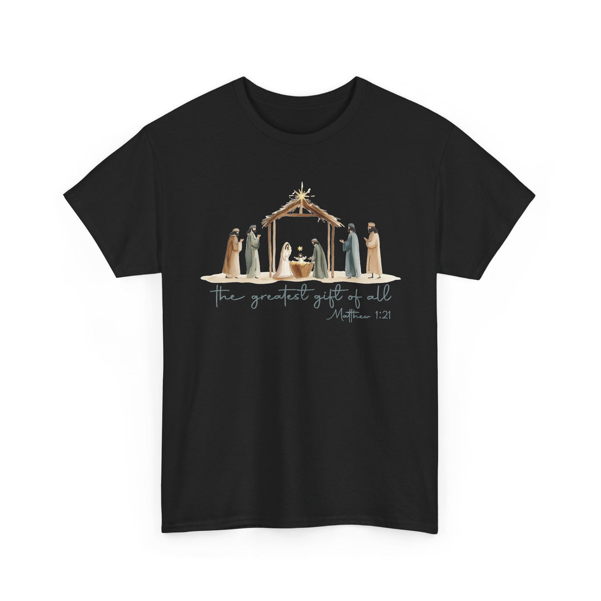 The Greatest Gift of All T-Shirt | Christmas Nativity Tee