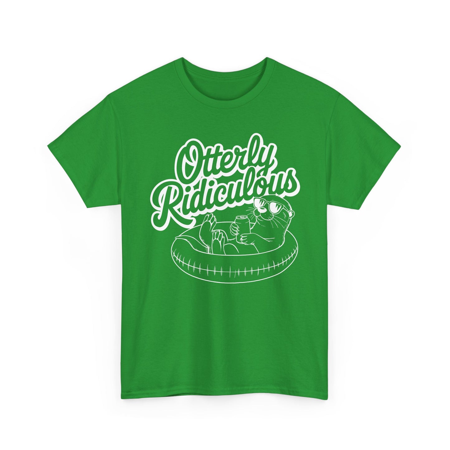 Otterly Ridiculous - White T-Shirt — Cute Otter Pool Graphic Tee