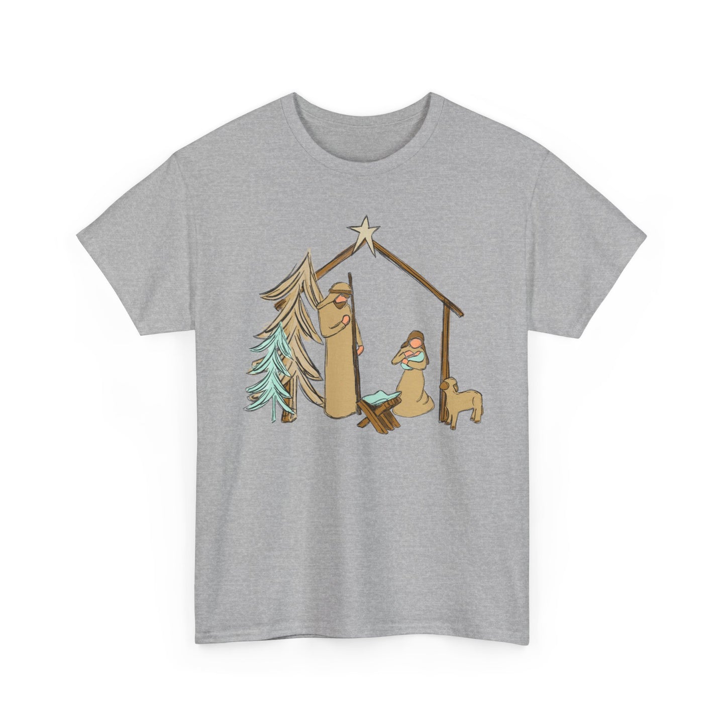 Nativity Llama Christmas Tee — Cute Holiday Nativity Alpaca Shirt