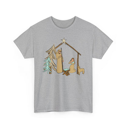 Nativity Llama Christmas Tee — Cute Holiday Nativity Alpaca Shirt
