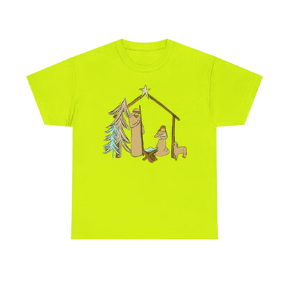 Nativity Llama Christmas Tee — Cute Holiday Nativity Alpaca Shirt