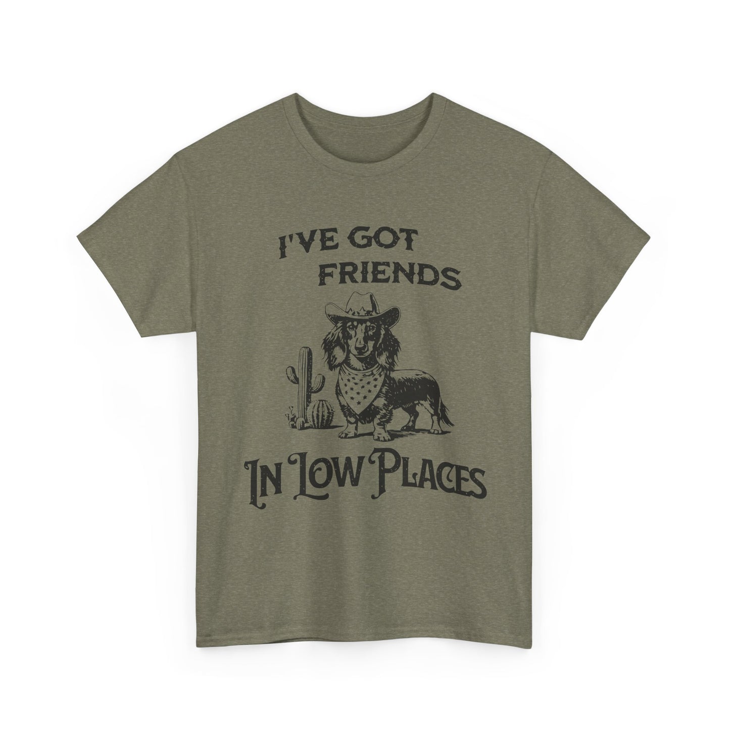 Cowboy Cowgirl Tee — "I've Got Friends In Low Places" Western Graphic T-Shirt