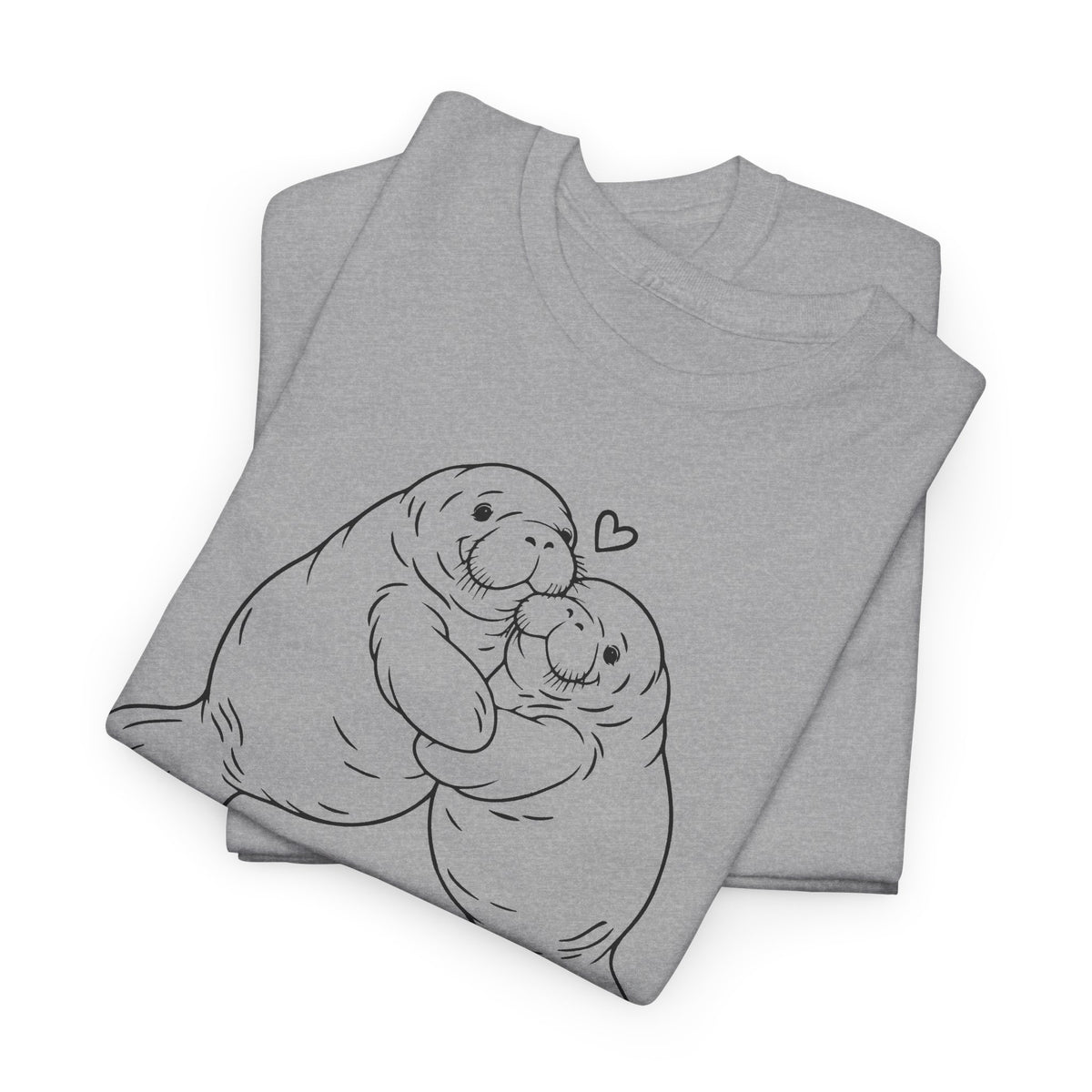 Chubby Mermaid Big Hug Lagoon Manatee T-Shirt
