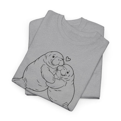 Chubby Mermaid Big Hug Lagoon Manatee T-Shirt