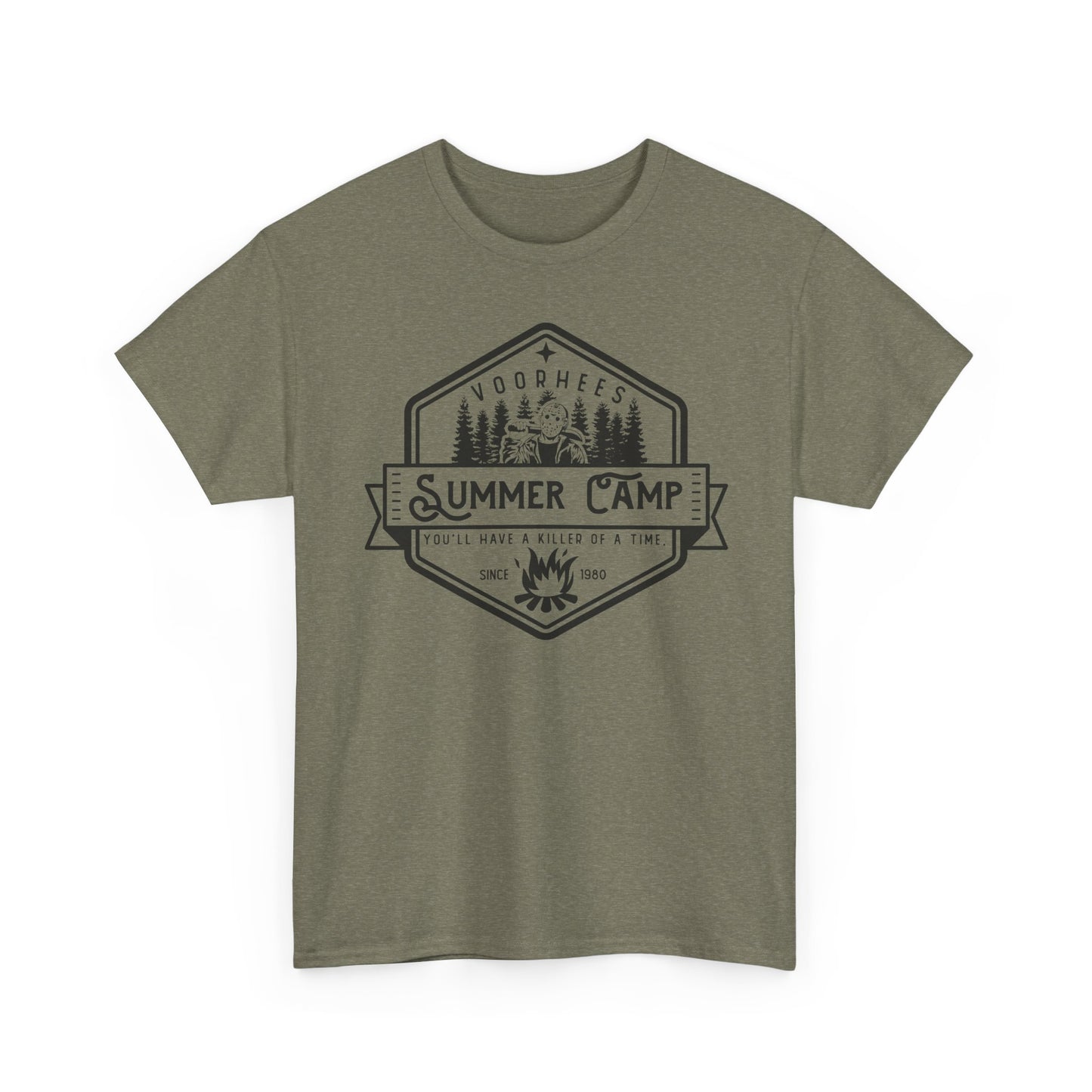 Summer Camp Badge T-Shirt — Woodhees Camp Graphic Tee
