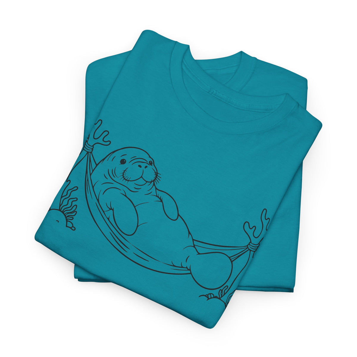 Chubby Mermaid Hammock Holiday Manatee T-Shirt