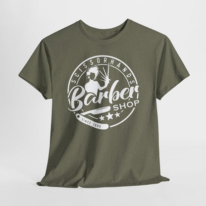 Barber Shop Vintage Logo Tee — Classic Barbershop Crewneck