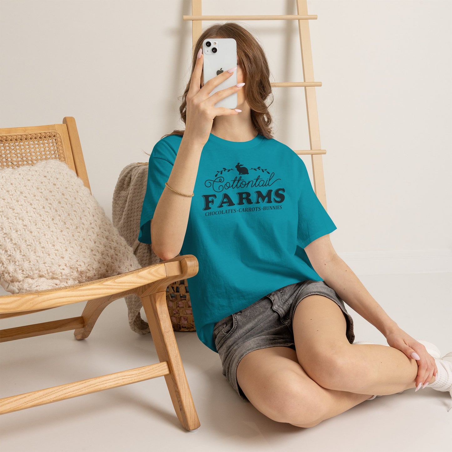 Cottontail Farms T‑Shirt — Vintage Bunny Farm Graphic Tee
