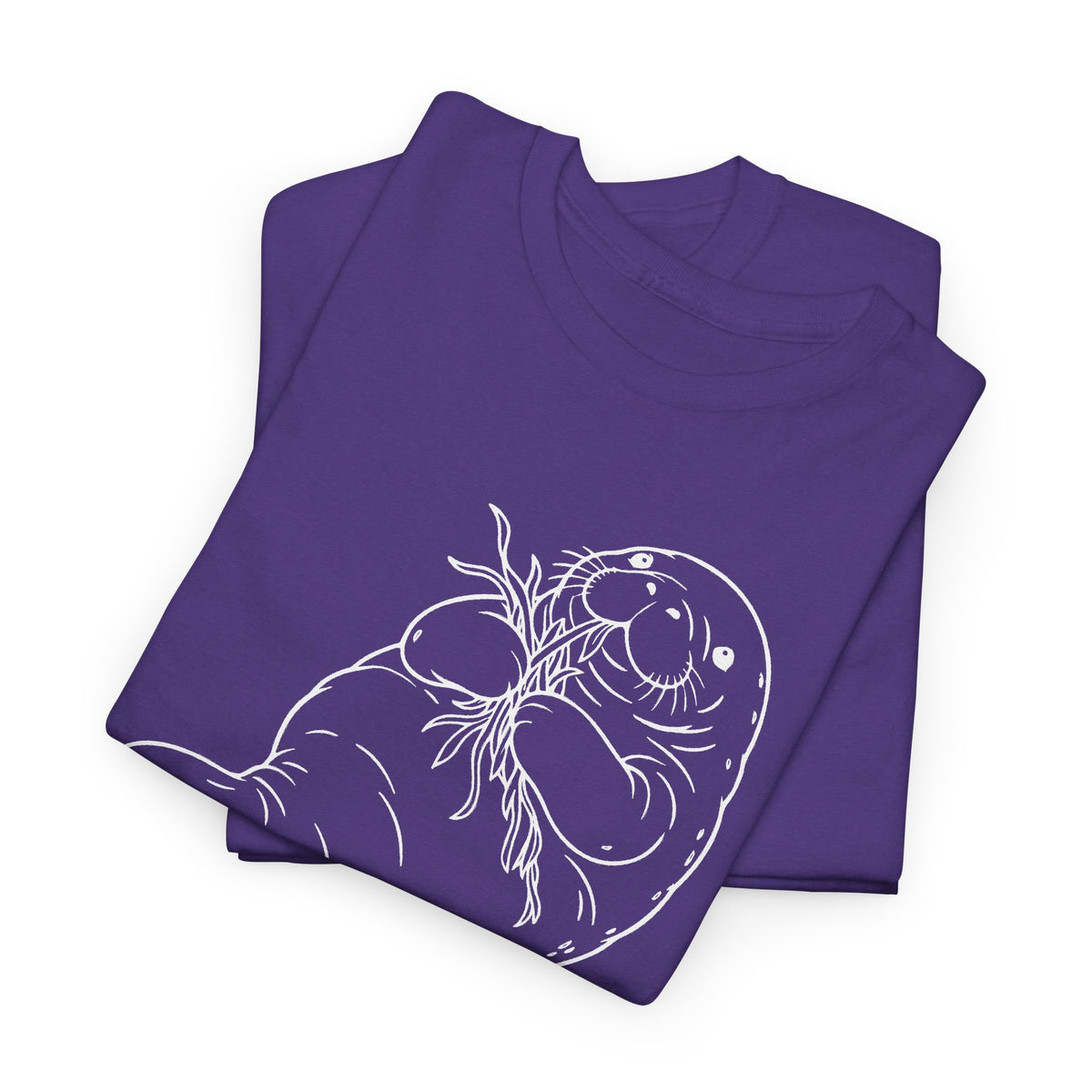 Chubby Mermaid Seagrass Snacker Manatee T-Shirt