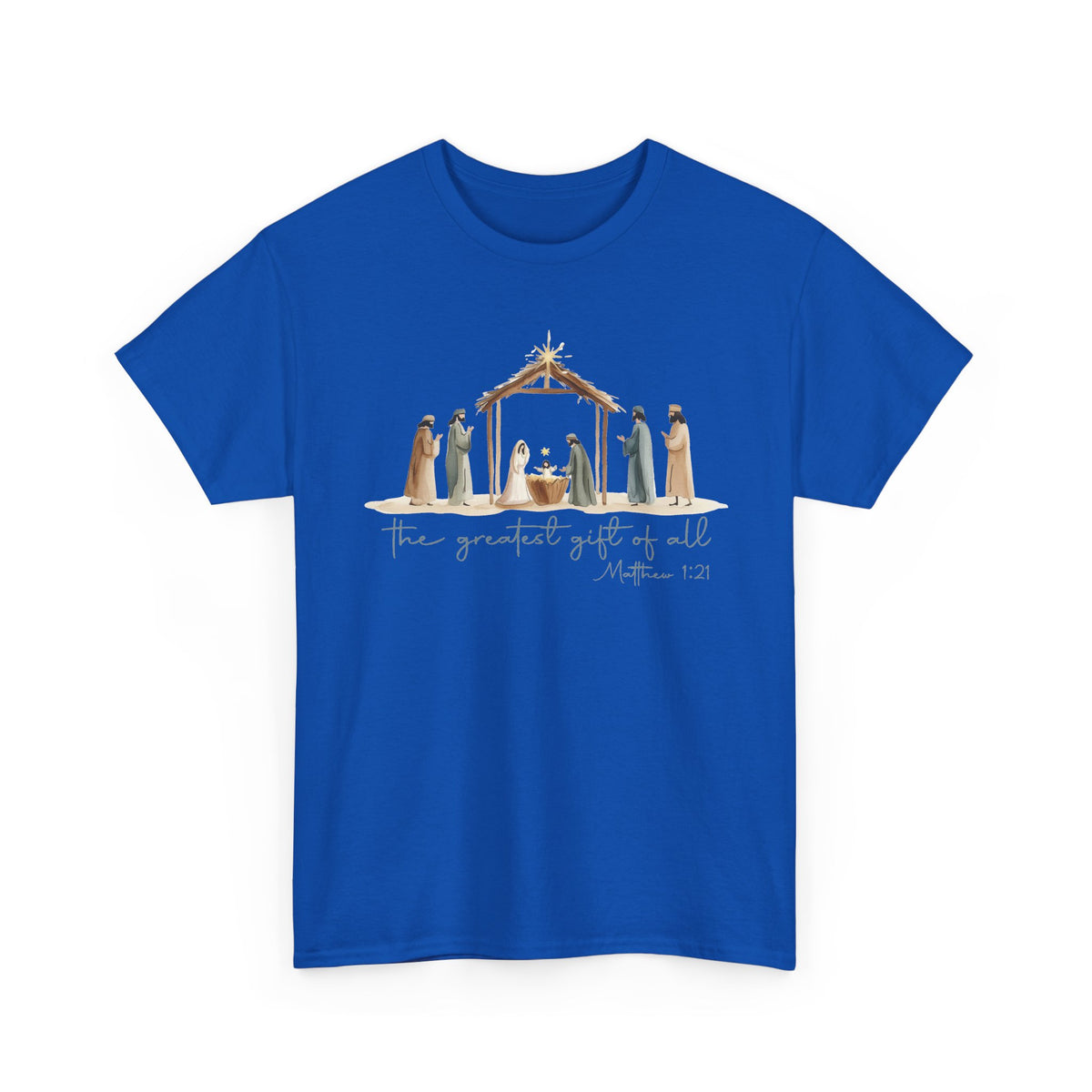The Greatest Gift of All T-Shirt | Christmas Nativity Tee