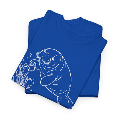 Chubby Mermaid Ocean Gardener Manatee T-Shirt