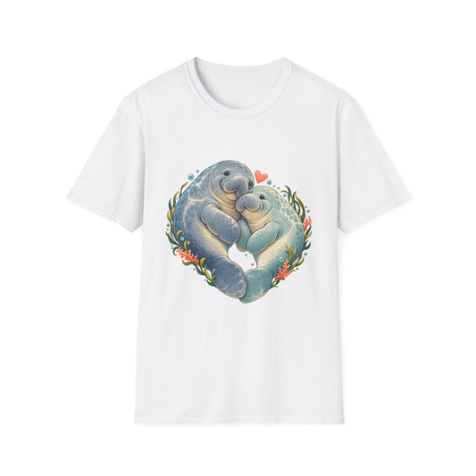 Chubby Mermaid Heart of the Ocean Manatee T-Shirt
