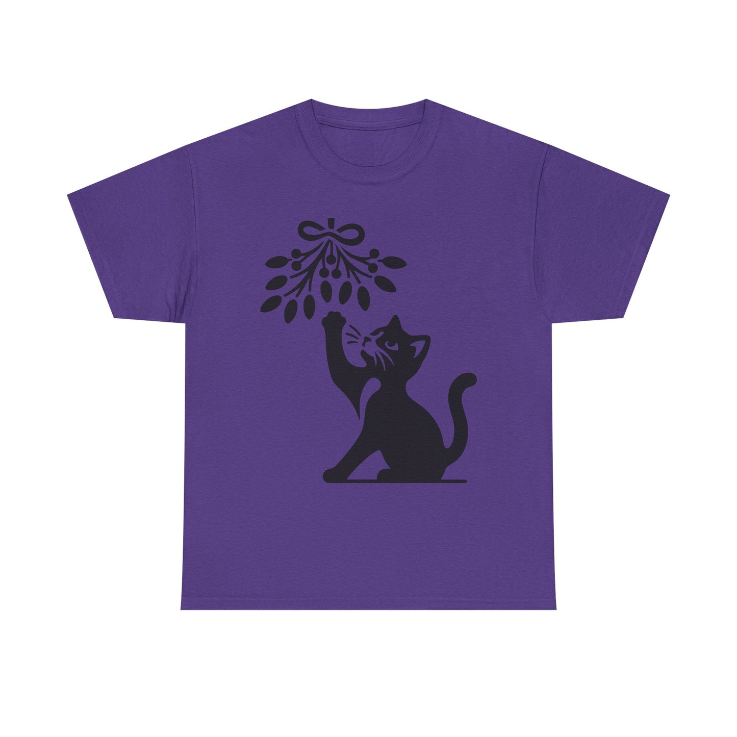 Cat Playing With Mistletoe Tee