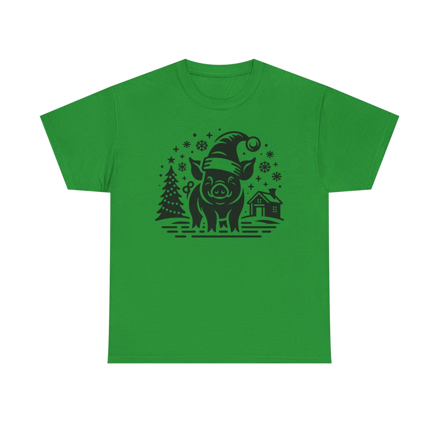 Christmas Pig T‑Shirt — Festive Santa Pig Holiday Tee