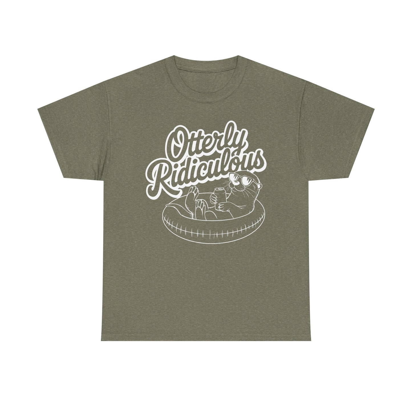 Otterly Ridiculous - White T-Shirt — Cute Otter Pool Graphic Tee
