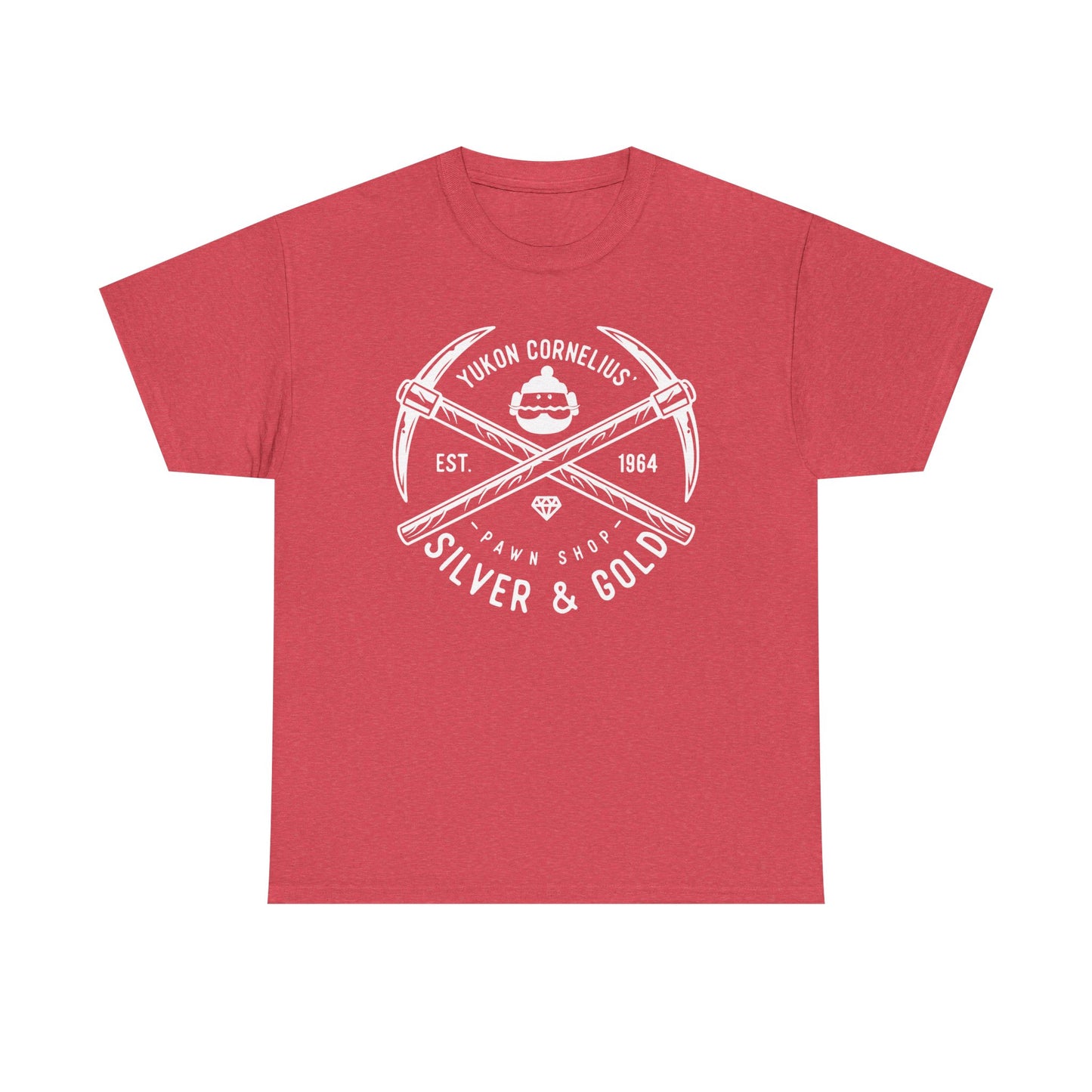 Silver & Gold Mining Graphic Tee — Yukon Pickaxe Logo Shirt