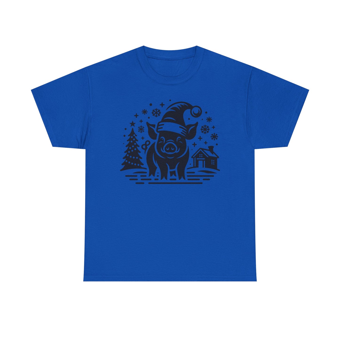 Christmas Pig T‑Shirt — Festive Santa Pig Holiday Tee