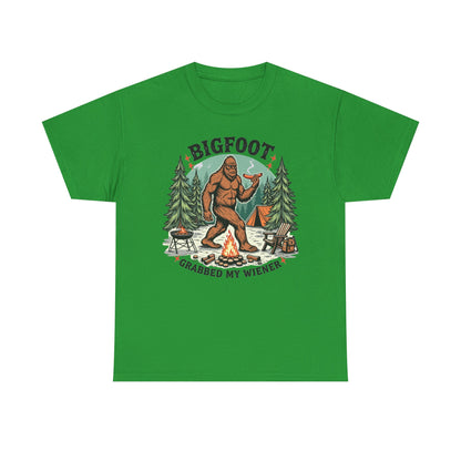 Bigfoot Grabbed My Wiener T-Shirt | Funny Camping Tee